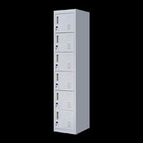 6-Door Locker for Office Gym Shed School Home Storage V63-832681