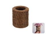 1Roll Floral Vine Bind Wire,164FT Portable Bind Wire Twine for Wreath,QZS Brown Floral Wrapping V1189-WXFWAL-20260319-00389