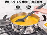 600F High Heat Flexible 14in Extra Large Silicone Spoon Spatula and 12" Kitchen Cooking V1258-DP02-C-397