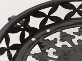 Wrought Iron Plant Pot Shelf with Vase Shape Design, Black, 800mm Height, Indoor and Outdoor Garden V1370-AZ4-11605