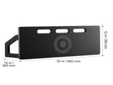 Soccerer Board, 32"X12" Portable Soccer Wall with 2 Angles, Foldable HDPE Kickback V952-ZQHDBHDPEL32Z6HCXV0