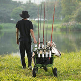 VEVOR Beach Fishing Cart, 136kg Load Capacity, Foldable Fish and Marine Cart with Four 280mm Big V952-SLKYJCKZD000GFIOEV0