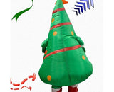 Inflatable Christmas Tree Costume Christmas Costume Polyester Christmas Costume - Green - Size 01 V1102-128-41271-GRN-01