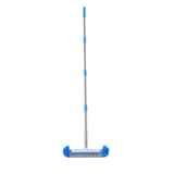 Swimming Pool Brush with Pole Round Scrub Brushes Pool Wall Tile Brush for Home Hotel Blue V1294-YM0901-3111260006011