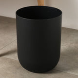 Slim Bathroom Trash Can, Space Saving Round Waste Basket, Lidless Open Top Garbage Bin for Bathroom, V1366-AZ2-W-23262