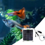 New Solar Pond Aerator with Battery Backup, Portable Design Solar Air Pump Pond Bubbler for Outdoor V1370-AZ4-15866