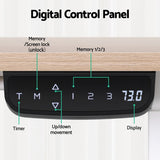 Artiss Standing Desk Sit Stand Touch Control Electric Oak 140CM HASD-B-S08-TOUCH-NW-AB