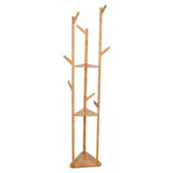Bamboo Coat Rack Stand with Umbrella Holder - Hanging Storage V178-66737
