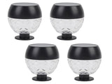 4pcs Solar Fence Lights Solar Outdoor Wall Lights Up Down Lighting IP65 Water Resistant for Garden V1294-YM0901-3119240139811