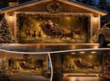 Halloween Garage Door Cover, Spooky Halloween Garage Door Decorations Outdoor, Halloween Backdrop V1192-AZ-W-35153