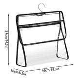 Transparent Hanging Storage Bag,Waterproof Shower Organizer with Hook and Snap Closure,Clear Dorm V1369-AZ3-W-14972