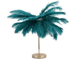 G4 Ostrich Feather Table Lamp Night Light Bedside Light Decoration Lamp for Bedroom Wedding RoomDark V1294-YM0901-3119210093319