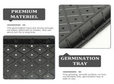 5-Pack Black Plastic Planter Trays with Drainage Holes for Gardeners and Plant Propagation V1192-AZ-W-26851