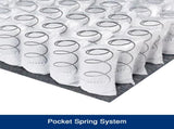 Queen Mattress in Gel Memory Foam 6 Zone Pocket Coil Soft Firm Bed 30cm Thick V43-MAT-DROM-Q