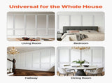 Wall Molding 6 Pack, Wainscoting Panels Kit, Lightweight Paintable Polystyrene, Easy to Install, V952-QMSTJBYXTGGZR3GIF001V0
