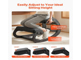 Ergonomic Kneeling Chair, Wooden Posture Knee Chair with Adjustable Thick Foam Cushions & Solid Wood V952-JYKGYHSBDLWKT4TV5001V0