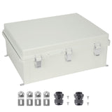 Outdoor Electrical Junction Box, 350 x 250 x 150 mm, ABS Plastic Electrical Enclosure Box with V952-SLJXHABS14X138LEDV0
