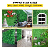 Artificial Boxwood Panels, 16 PCS 20"x20" Boxwood Hedge Panels, PE Artificial Grass Backdrop V952-M202016PCS4004OLJV0