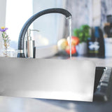 2-Pack Stainless Steel Kitchen Sink Splash Guard Protector, Water Splashback Shield for Home and V1370-AZ4-14075