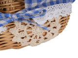 Wicker Picnic Basket with Removable Liner Empty Picnic Hamper Basket with Lid and Handle for Easter V1294-YM0901-3111250051112