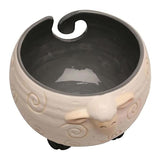 Ceramic Yarn Bowl for Knitting Holds Yarn Ball 15cm x 11cm V1188-PAHT-3588