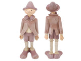 Resin Puppet Ornament Stable Placing Round Slippy Exquisite Desktop Puppet Standing Decoration V1294-YM0512-3115220136311