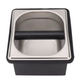 Coffee Knock Box Rubber Coffee Box with Removable Stainless Steel Ground Container for Cafe Bar S V1294-YM0521-3118230088811