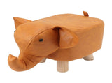 Animal Footstools Lovely Cartoon Innovative Elephant Upholstered Stool for Nursery Bedroom Playroom V1294-YM0703-3116230000211