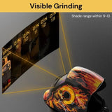 Lame skull Solar Welding Helmet Auto Darkening Welder Soldering Lens ARC TIG MIG MAG Mask V201-W12793758