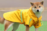 Pet Raincoat Outdoor Waterproof Dog Poncho for Small and Medium Dogs - Orange V1263-JX-6218-6