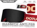 DOTUGE DGZ-Z19XS Series Ski Goggles with Magnetic Quick-Change Lens, Double-Layer Anti-Fog UV400 HD V1341-ZY-YDZWJR6X-C