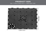 12Pcs Fish Tank Supplies Aquarium Isolation Plates Black PVC Mud Laying Fish Tank Filters V1369-AZ3-W-15988