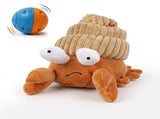 Interactive Rechargeable Electric Plush Dog Toys with Vibration and Sound Self-Playing Wiggling V1341-ZY-TKDAZG5W-HERMITCRAB