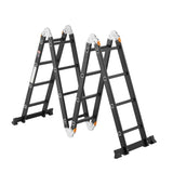 VEVOR Multi-Purpose Folding Ladder 7-in-1 4 Step 15.5ft with Scaffolding Plank V952-DGNZDTLHJ4JPVKGVPV0