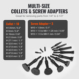 Blind Hole Collet Bearing Race and Seal Puller Extractor Kit, Slide Hammer Pilot Insert Inner V952-HCSNZCLBQ16PD83U8V0