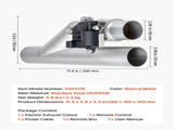 Electric Exhaust Cutout, 63.5 mm Universal Stainless Steel Exhaust Valve Kit with One Controller V952-DDPQQDQWGK25MI3HN001V9