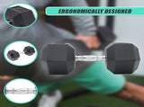 20KG Commercial Rubber Hex Dumbbell Gym Weight V63-794115
