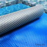 Aquabuddy Pool Cover 500 Micron 8x4.2m Swimming Pool Solar Blanket Blue Silver PC-80X42-L-DX-BL