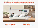 Continuous Bag Band Sealing Machine, 6-12 mm Sealing Width, Vertical Band Sealer Machine with V952-LSLXFKJTBPQB7G874V3