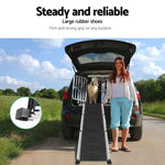 i.Pet Dog Ramp Pet Stairs Steps Car SUV Foldable Portable Ladder Adjustable FDR-D-ST3-BK