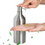 2X Soap Dispenser Stainless Steel Bottle Countertop Pump Hand Lotion Liquid Dispenser for Kitchen & V1366-AZ2-W-15711
