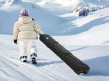 Ski Roller Bag, Up to 74.8 in/190 cm, Padded Snowboard Bag with Wheels for Air Travel, 600D V952-HXYJBXBB190C26CMJ001V0