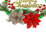 Christmas Wreath Lightation Artificial Red Berry Pine Needle LED Lighted Christmas Wreath V1294-YM0901-3119240059611