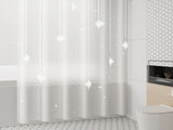 AYktou EVA Shower Curtain Frosted Floral Waterproof Shower Curtain Line Lightweight Plastic V1189-WXFWAL-20260326-03074