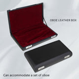 Oboe Case Sax Case Saxophone Case Oboe Container Oboe Leather Box Black Oboe Organizer Oboe Box Oboe V1366-AZ2-W-17014