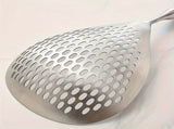 Stainless Steel Large Slotted Spoon For Cooking Pasta Dumplings Hot Pot Strainer With Wooden Handle V1369-AZ3-W-14676
