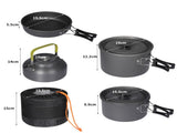Toque 16Pcs Camping Cookware Set Outdoor CAM1002-14