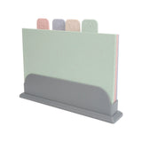 4pcs Color Coded Cutting Boards Set with Holder Double Sided Use Classified Plastic Chopping Board V1294-YM0706-3118230228911