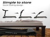 PROFLEX TRX3 Electric Treadmill, Compact Size, Foldable, USB/MP3, Pulse Sensors V219-FTNTRDPFTRX3A