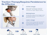 Large Posture Corrector for Neck & Cervical Spine Alignment - 360&deg Adjustable Neck Collar with 28 V1107-108-92140-GRY-L